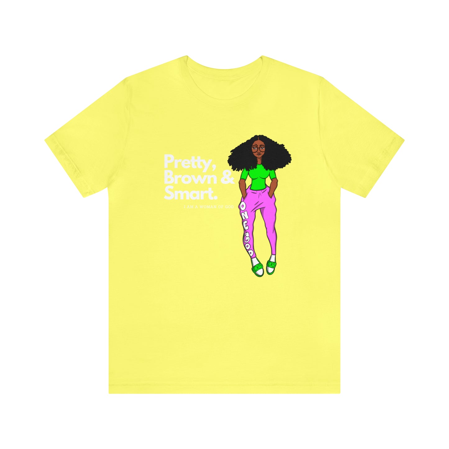 Pretty Brown & Smart One God The Brand T-Shirt