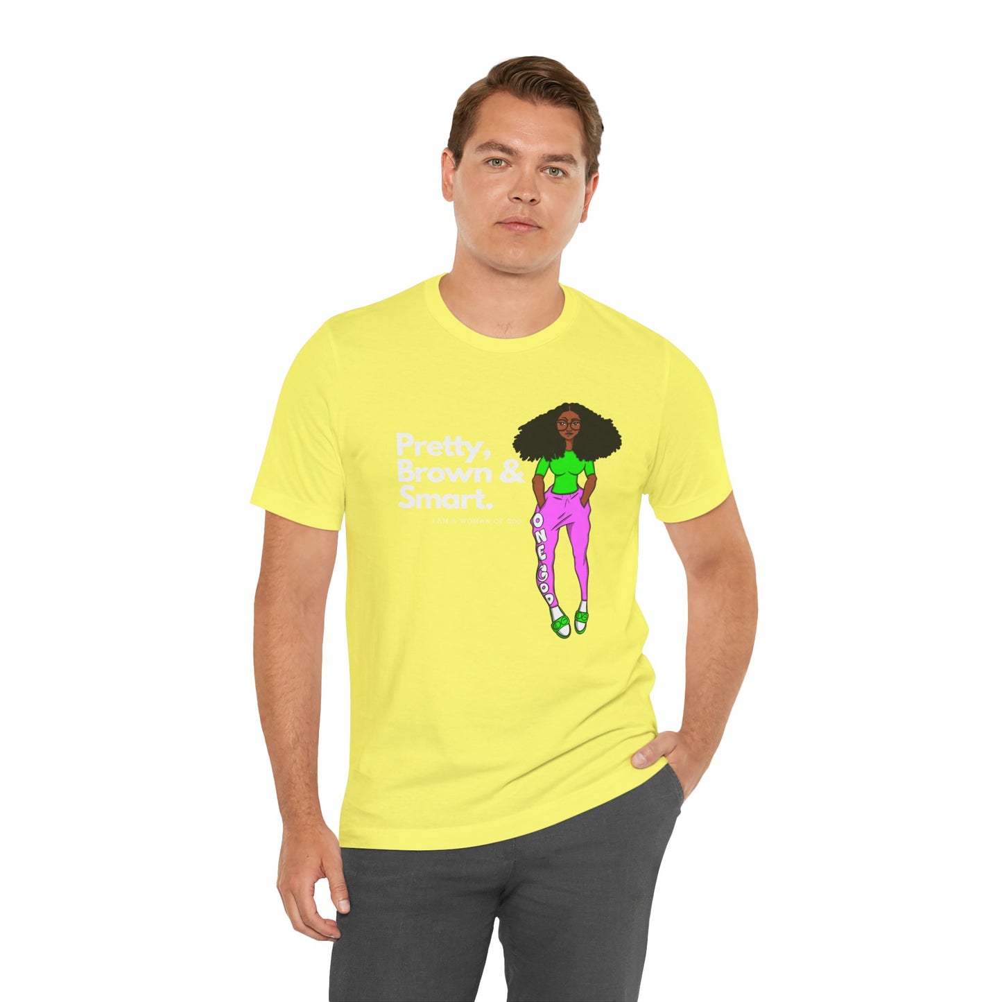 Pretty Brown & Smart One God The Brand T-Shirt