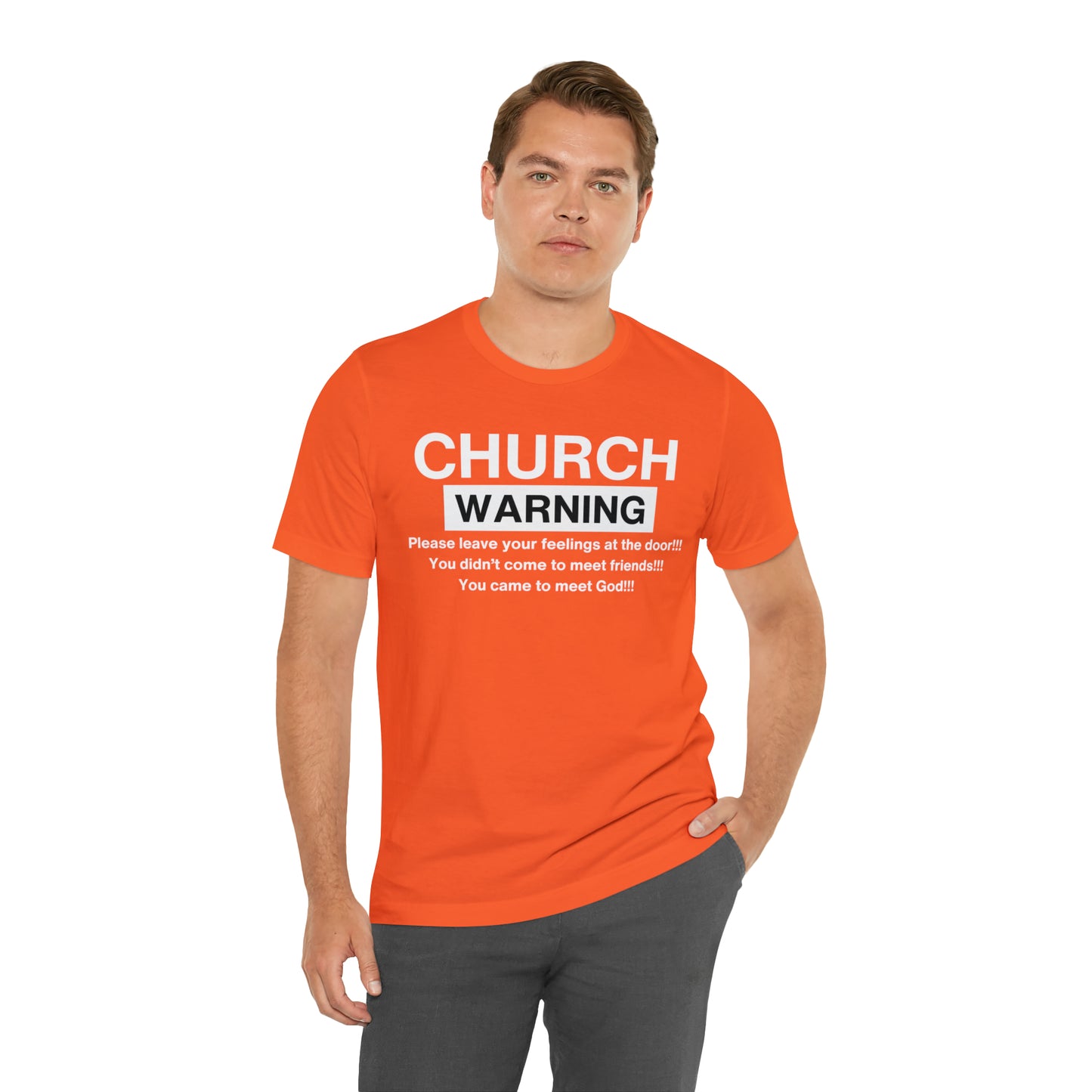 Church Warning One God The Brand T-Shirt