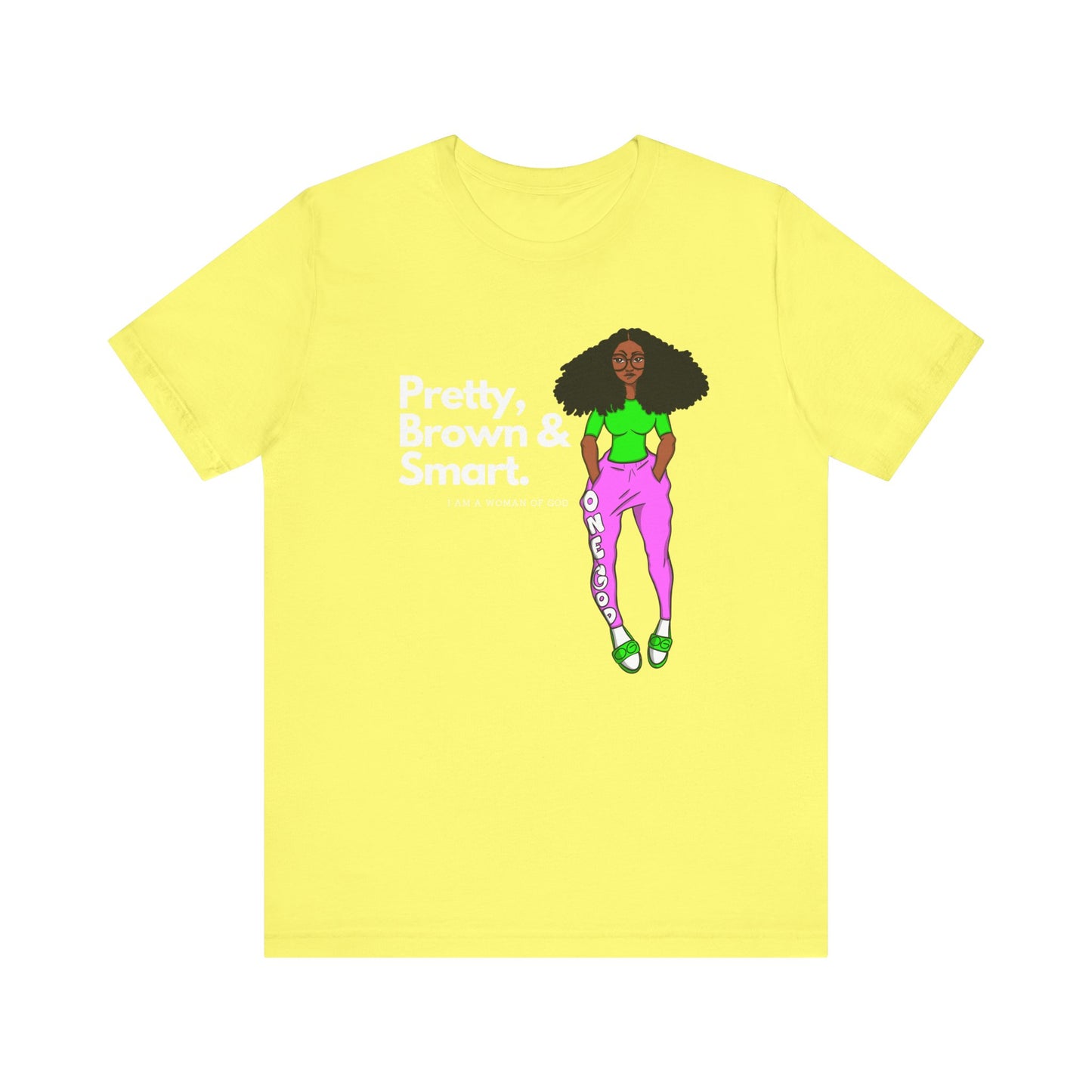 Pretty Brown & Smart One God The Brand T-Shirt