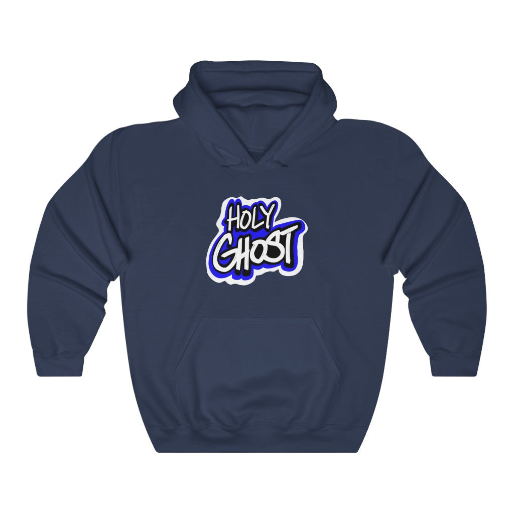 Holy Ghost Blue Logo One God Hoodie