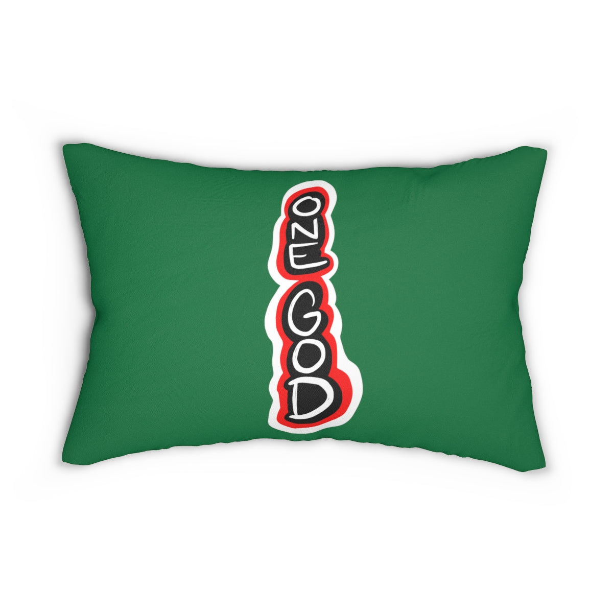 Tither Green One God the Brand Lumbar Pillow