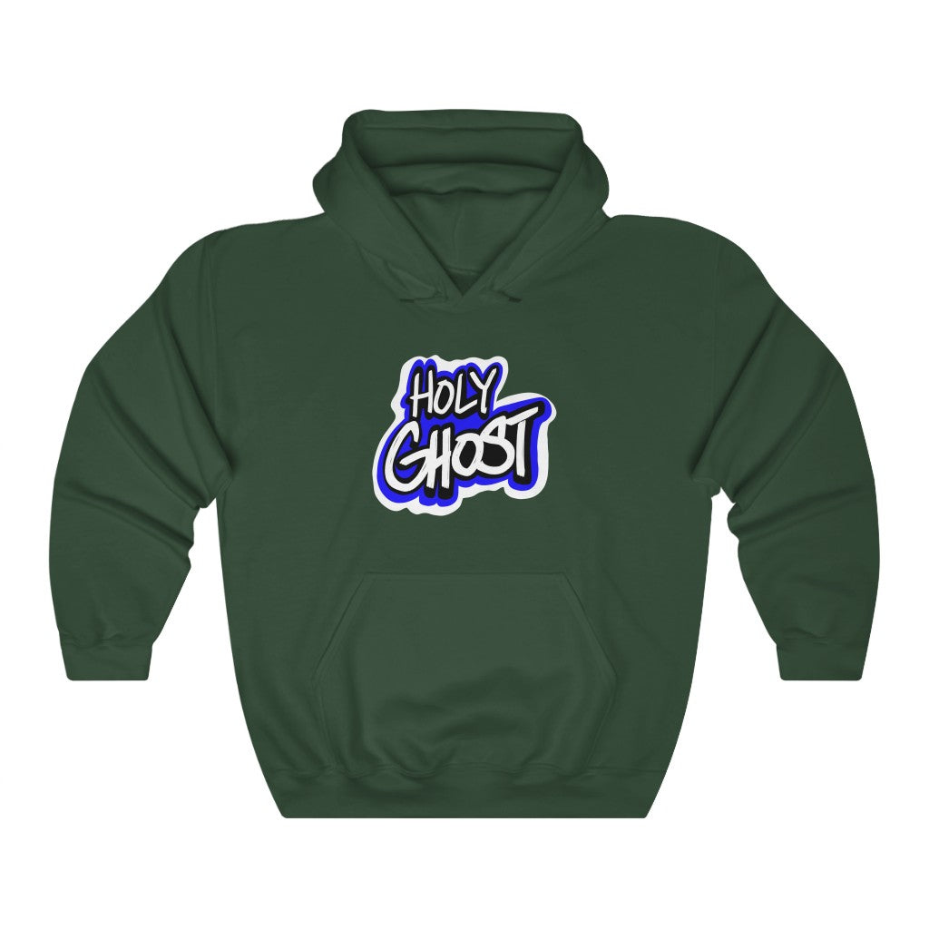 Holy Ghost Blue Logo One God Hoodie