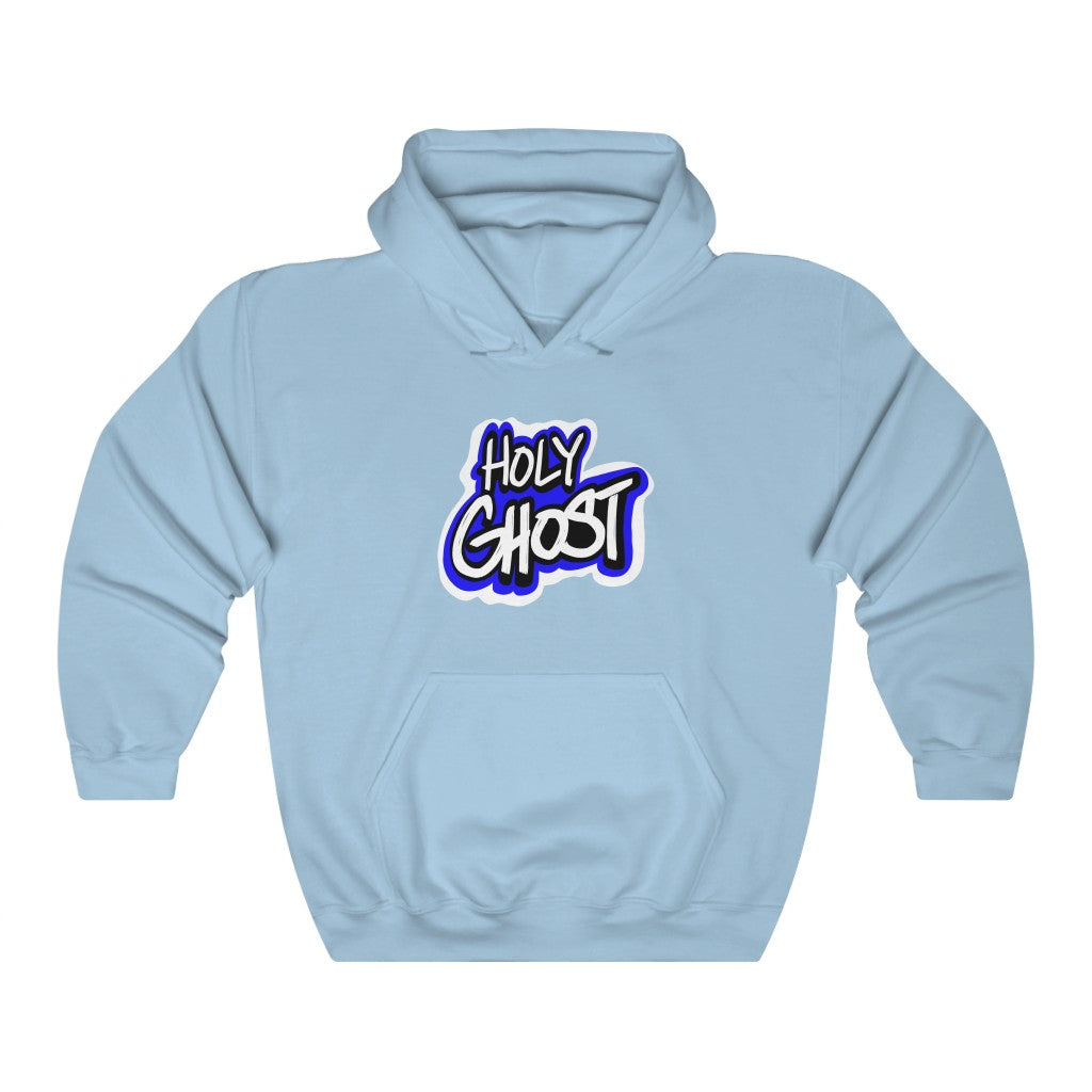 Holy Ghost Blue Logo One God Hoodie