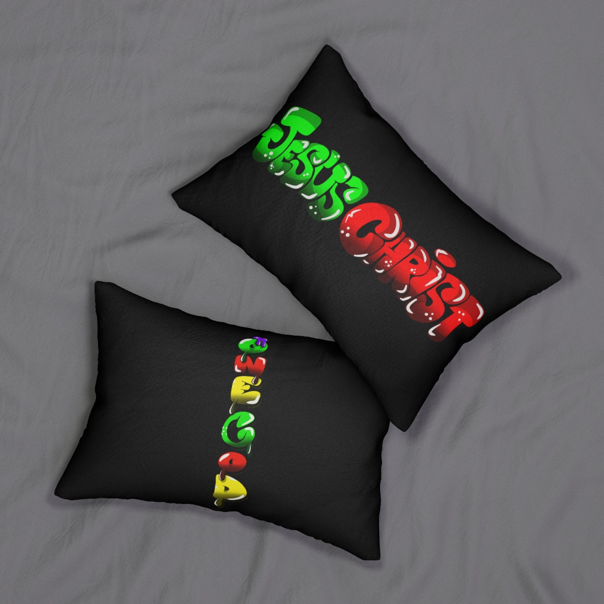 Jesus Christ One God the Brand Lumbar Pillow
