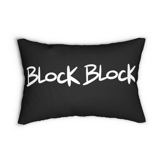 Block Block One God the Brand Lumbar Pillow