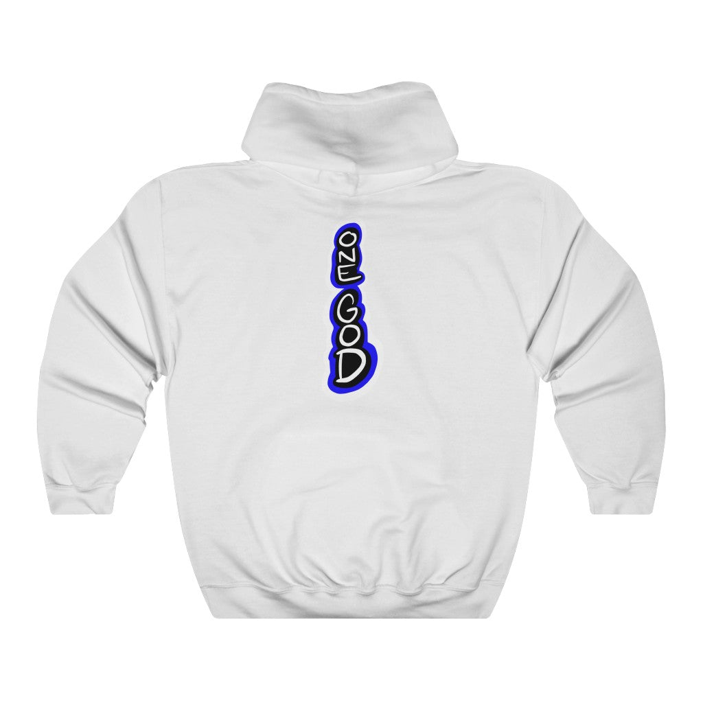 Holy Ghost Blue Logo One God Hoodie