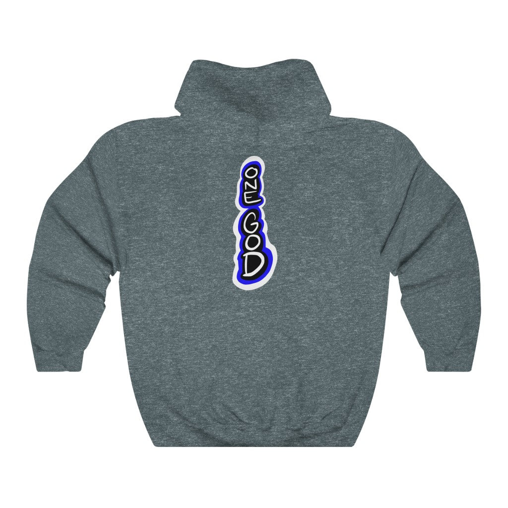 Holy Ghost Blue Logo One God Hoodie