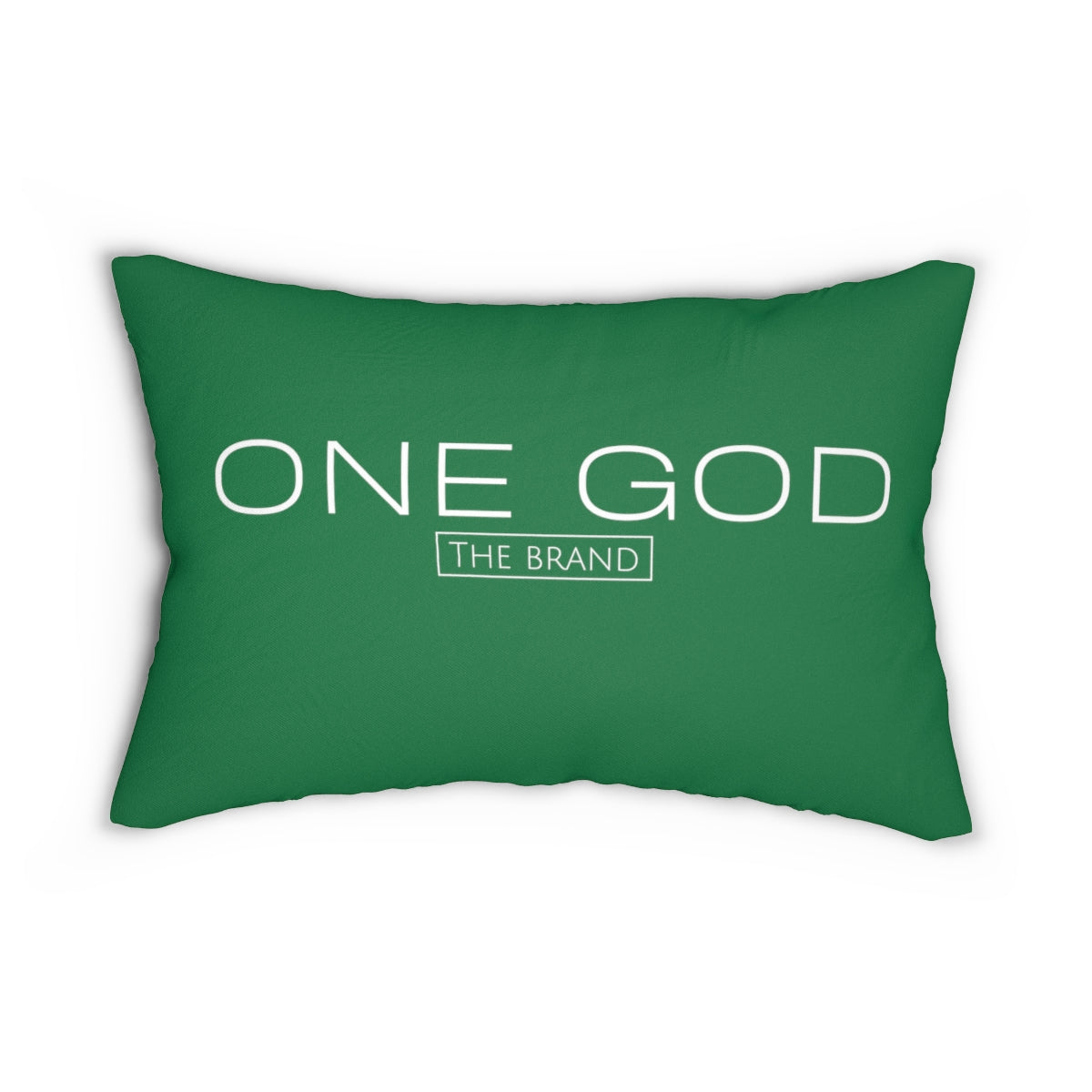 New Money Green One God the Brand Lumbar Pillow