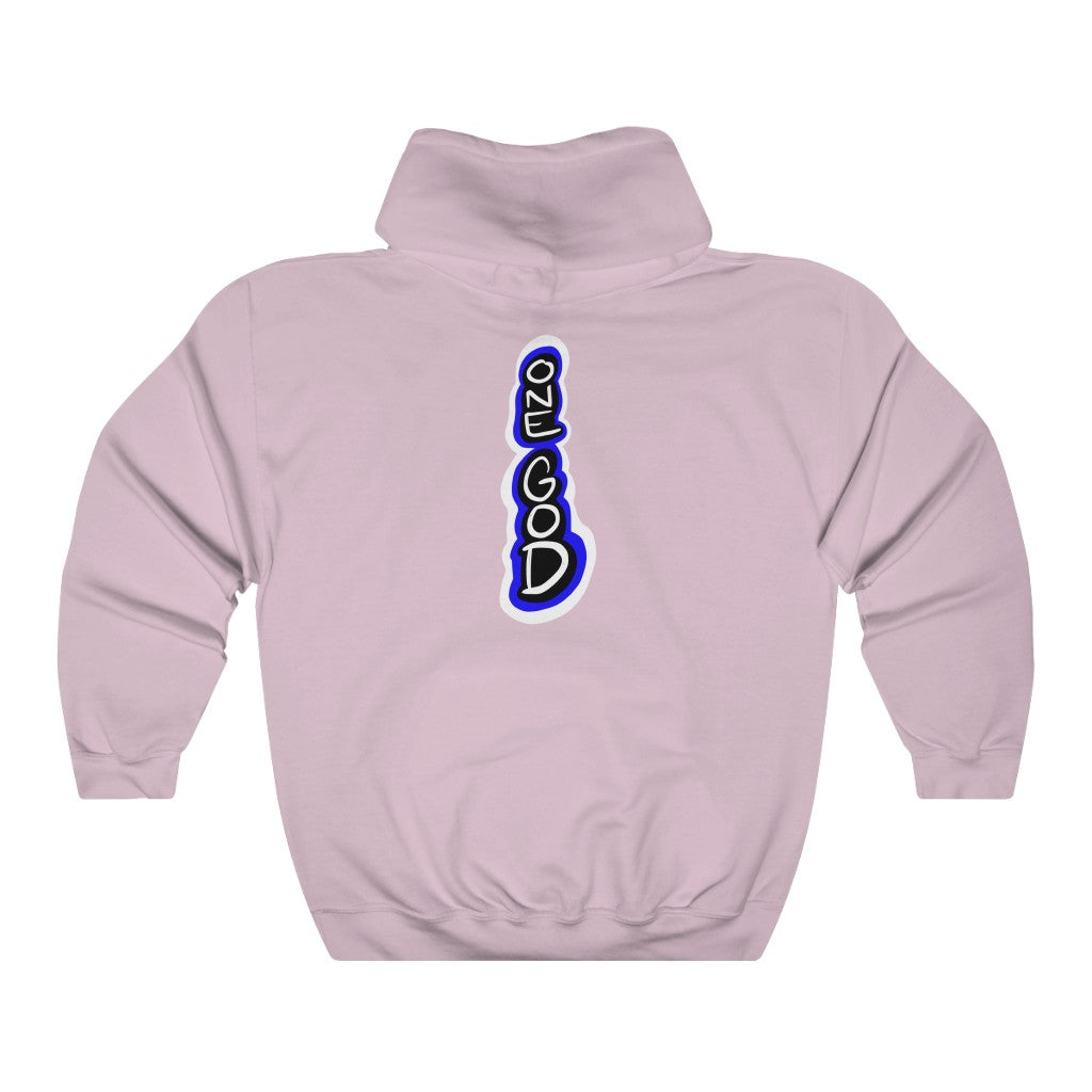 Holy Ghost Blue Logo One God Hoodie