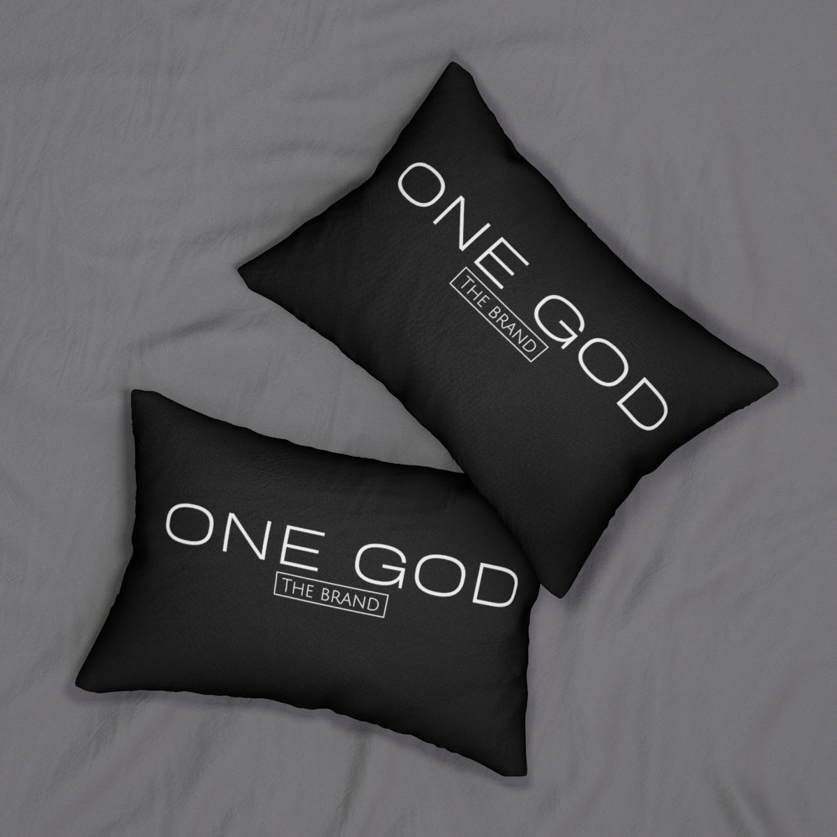 One God the Brand Lumbar Pillow
