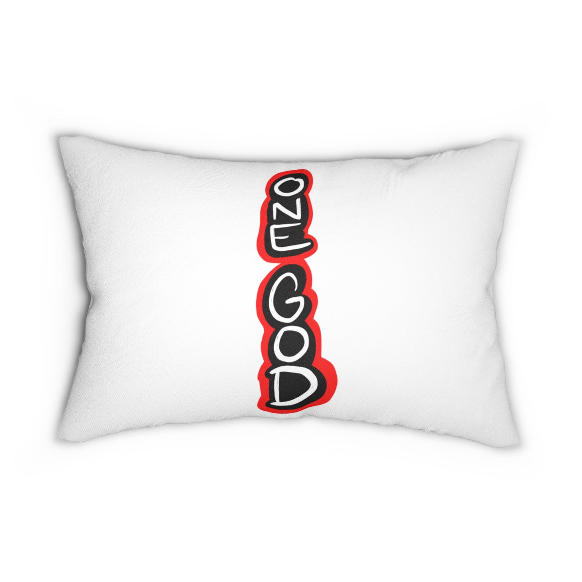 Tither white One God the Brand Lumbar Pillow