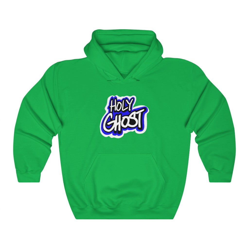 Holy Ghost Blue Logo One God Hoodie